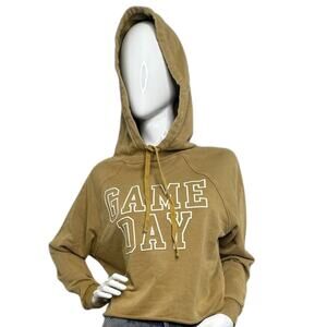GAME DAY Mineral-Washed Hoodie Your Go-To Gear for Every Game CAMEL L